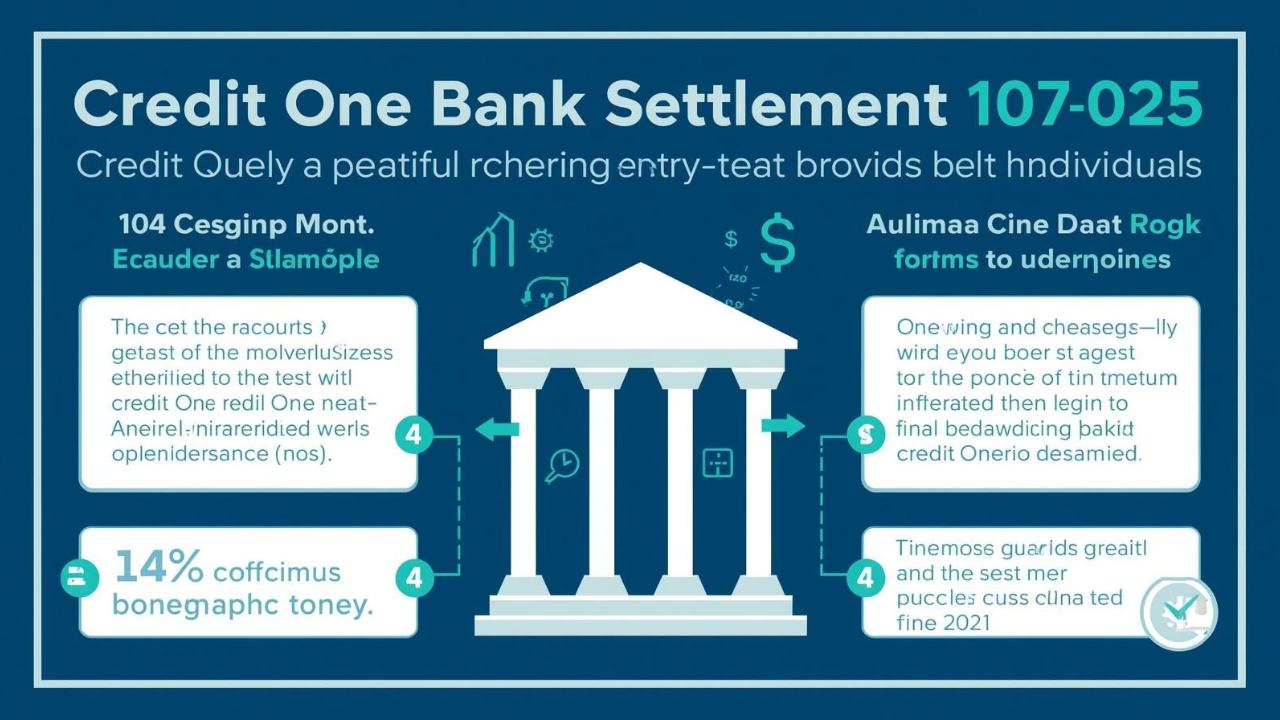 Credit One Bank Settlement 2025 Key Details How It Affects You